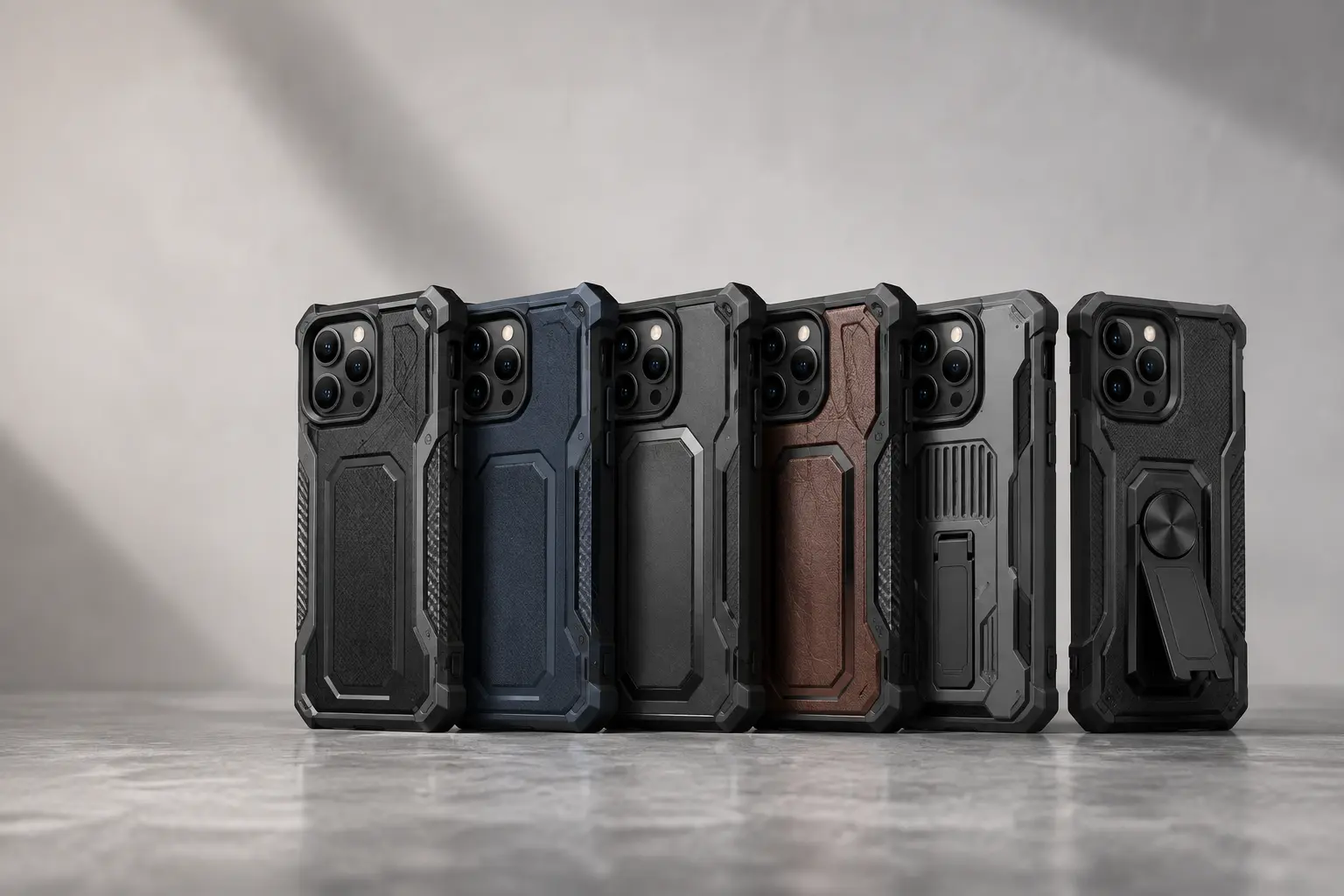 A lineup of heavy-duty rugged smartphone cases